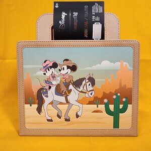 Loungefly Disney Mickey & Minnie Mouse Western Cowboy Notebook Journal NEW